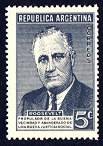 Franklin D. Roosevelt stamp Argentina, 1946
